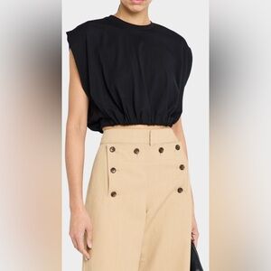 A.L.C. Billie Cropped Blouson Tee